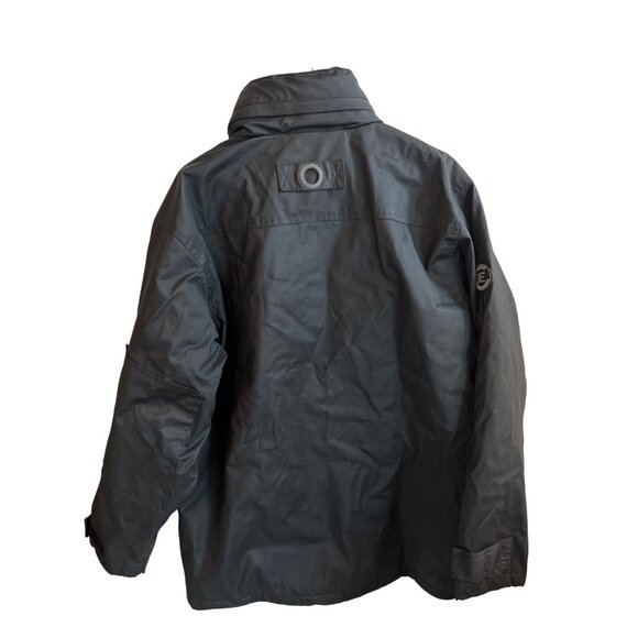 Enyce Mens Black Jacket Size M 100% Cotton Outer Shell Quilted Inner Lining - Picture 4 of 8